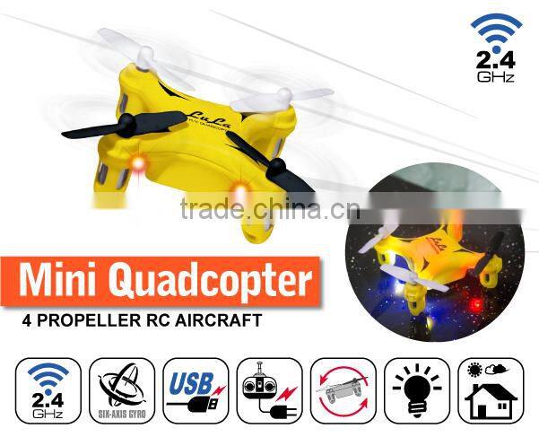2015 2.4GHz 6 Axis Gyro 360 degree flip mini drone helicopter