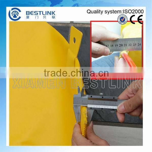 Air bag for quarrying stone