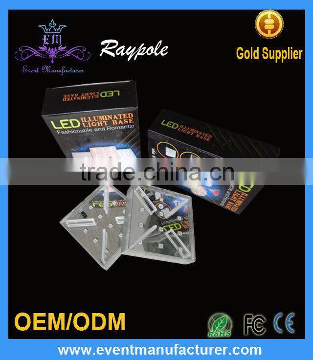 Wholesale Rechargeable 4inch Square LED Flower Vase Light