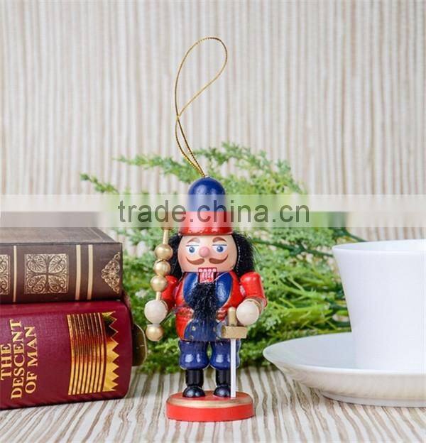 Mini promotion christmas gift wooden nutcracker