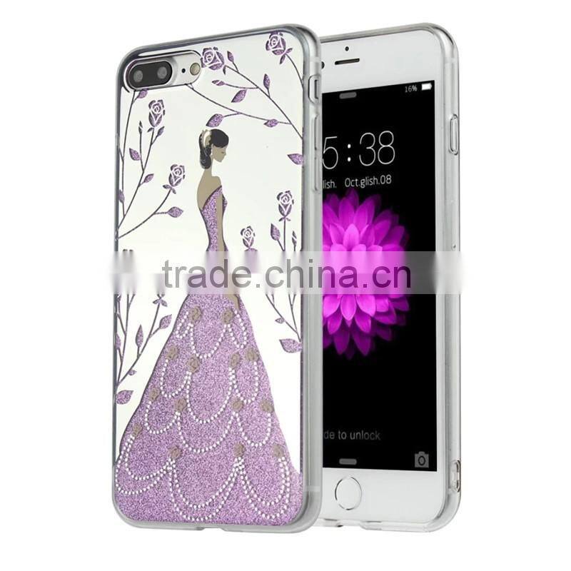 New products 2016 for iPhone 7 back cover, for iPhone 7 7 plus bling bling glitter tpu case cover skin