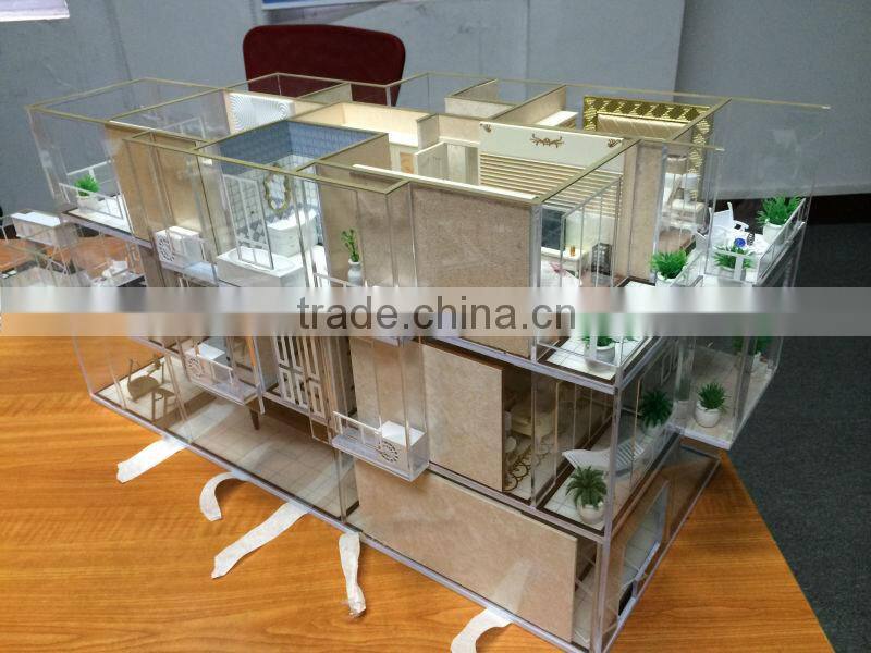 3D Maquette Internal layout scale model for sale