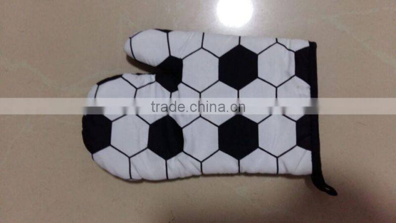 Black bbq glove nomex oven cotton gloves