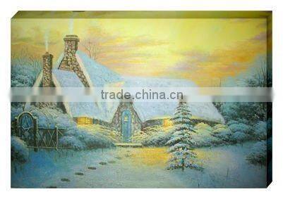 Christmas Tree art painting on canvas