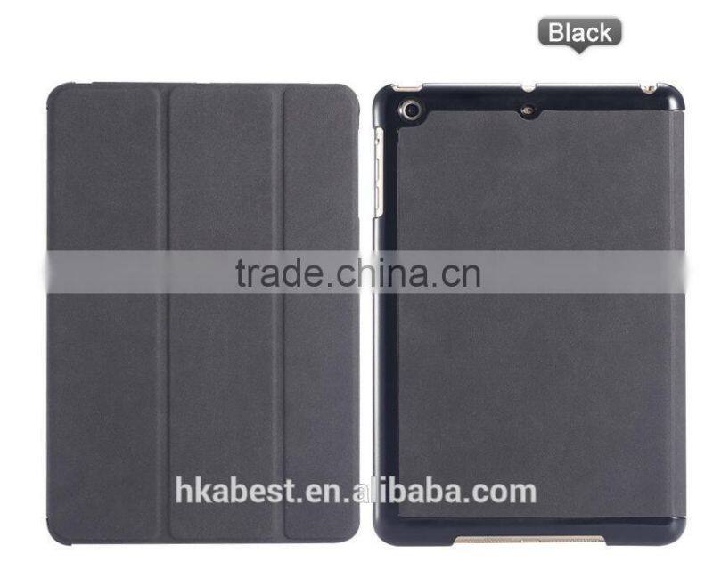 IFC002 Super Slim Smart cover case for apple ipad air 2 case/ ipad 6 case,ultra flip leather stand cases,can print custom logo