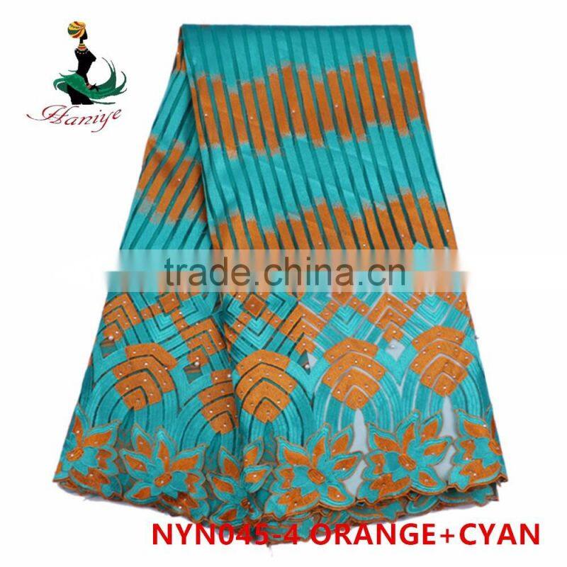 2016 Haniye african tulle lace fabric african tulle, lace fabric price/NYN45