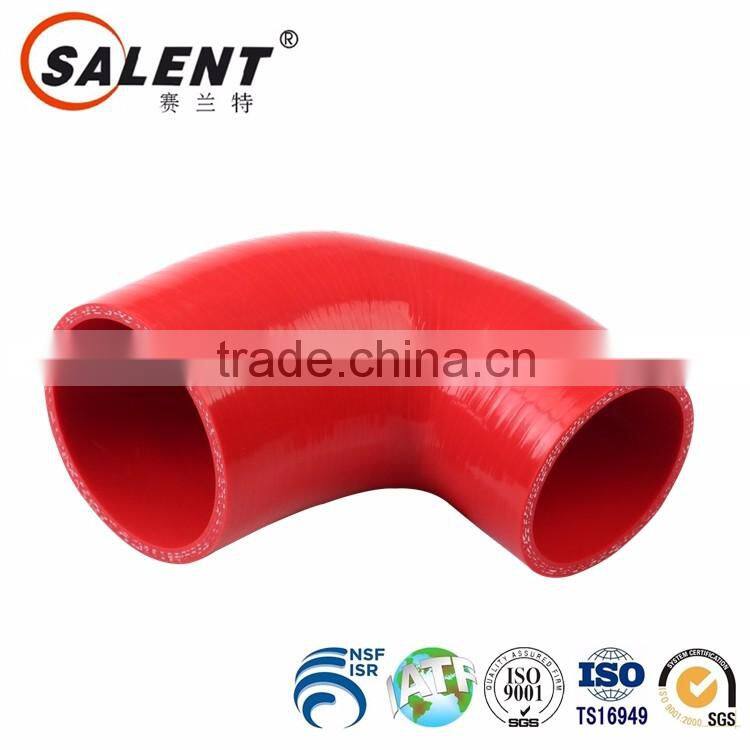 22 mm>16 mm(7/8''>5/8'')45 Degree Elbow Reducing Red Silicone Hose