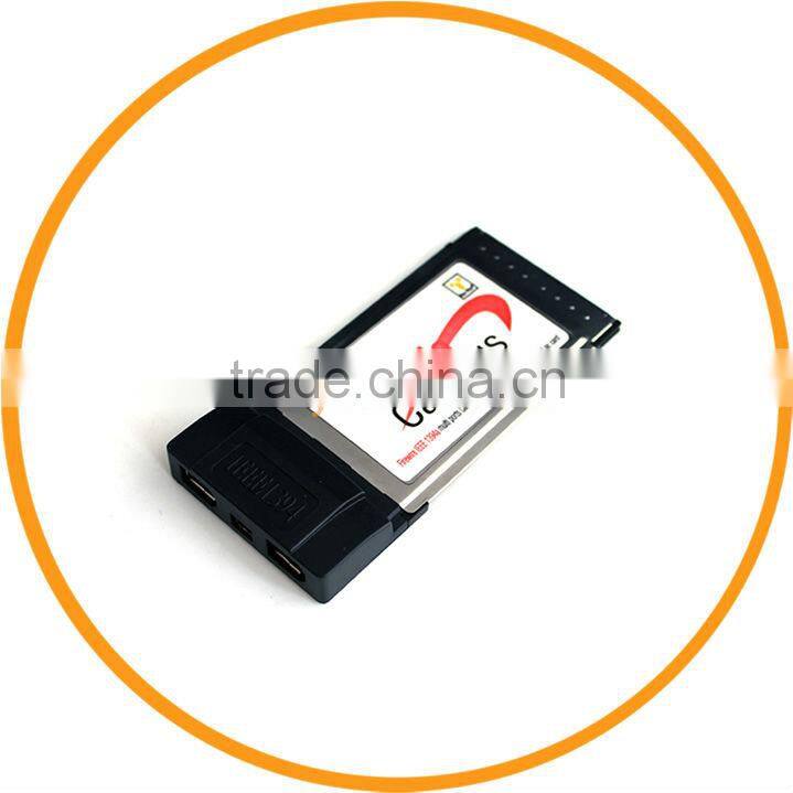PCMCIA 3 Ports 4Pin/6Pin IEEE 1394a Firewire Cardbus Notebook Adapter Card from dailyetech