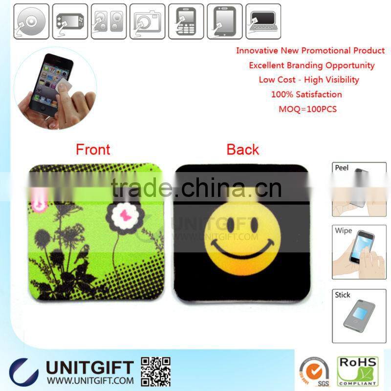 Free sticky mobile phone wipers,phone screen wipers