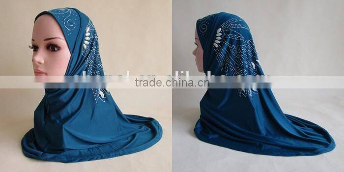 beaded hijab fashion modern shinny scarf muslim shawl hijab