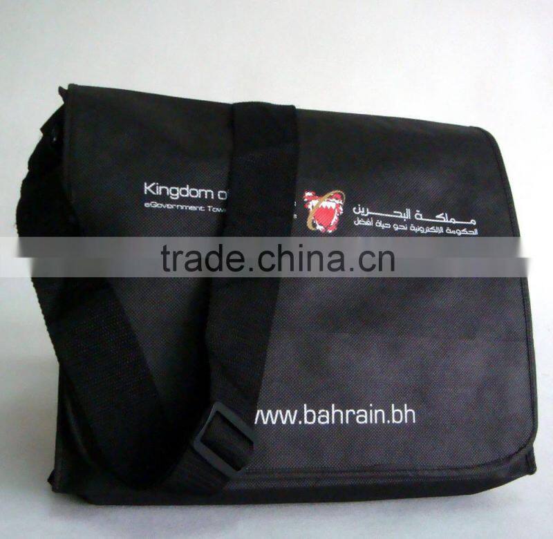 2015 custom non woven single shoulder strap bag men