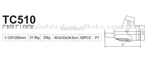 High Quality Tri-Circle Cable Locks TC510