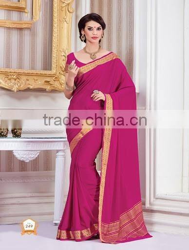 Red Kanchipuram Silk Trendy Saree