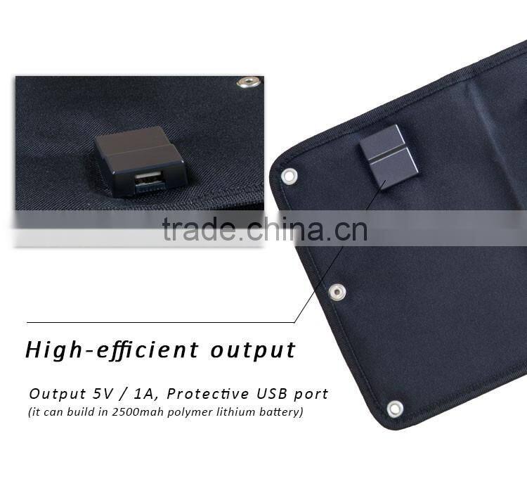 Factory private model OEM design flexible solar panel micro usb charger