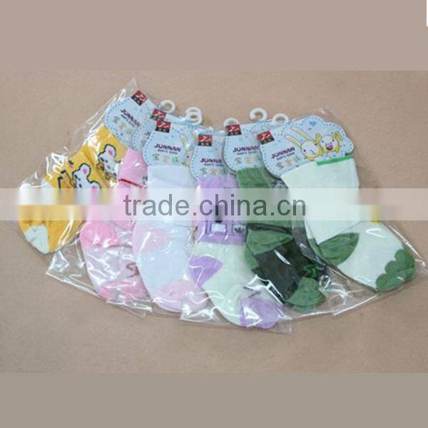 GSB-31A Wholesale cotton cozy cartoon tube socks for baby girl