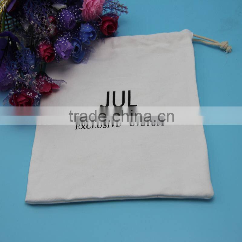 Organic small drawstring cotton gift bag exporter