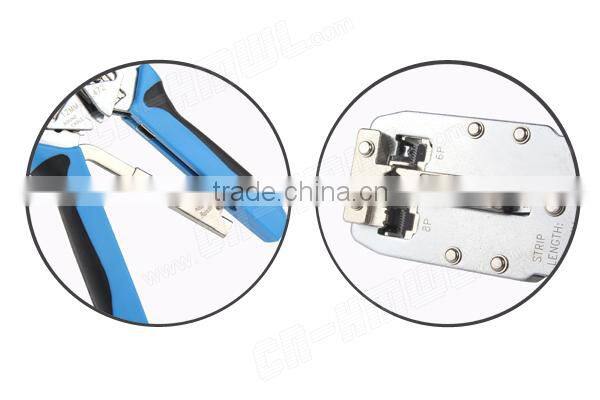 Network Cat6 RJ45 cable lug Crimping Tool network cable crimp tool for Flat and Round cable