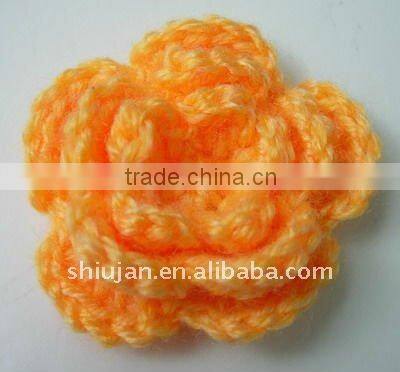 decorative crochet handmade purple Crochet flower