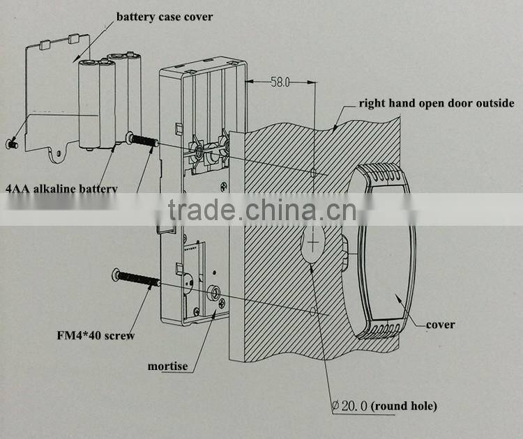 digital locker lock RFID 125khz