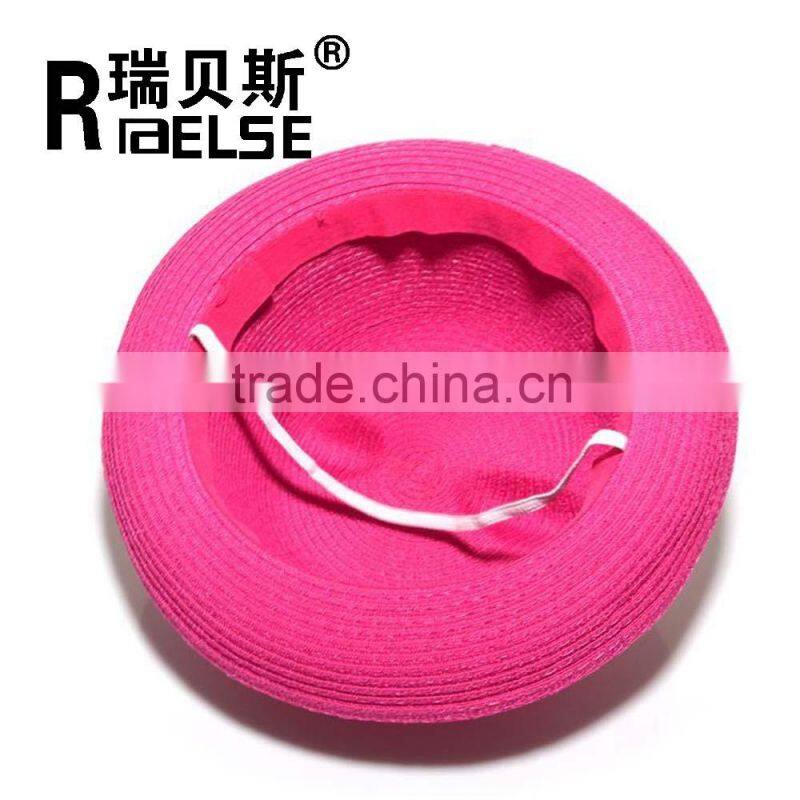 kid bear fashion paper straw hat