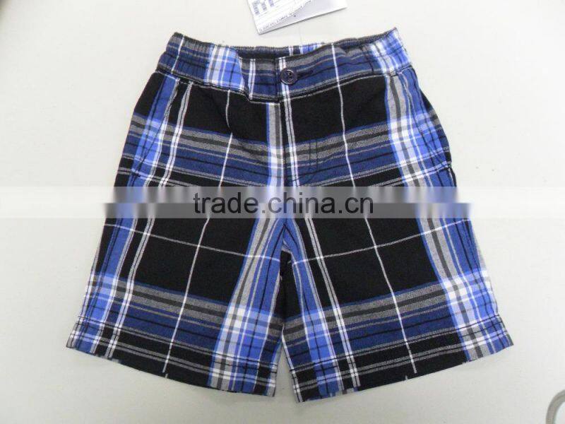 Summer new arrival navy plaid cute boy style hot pants