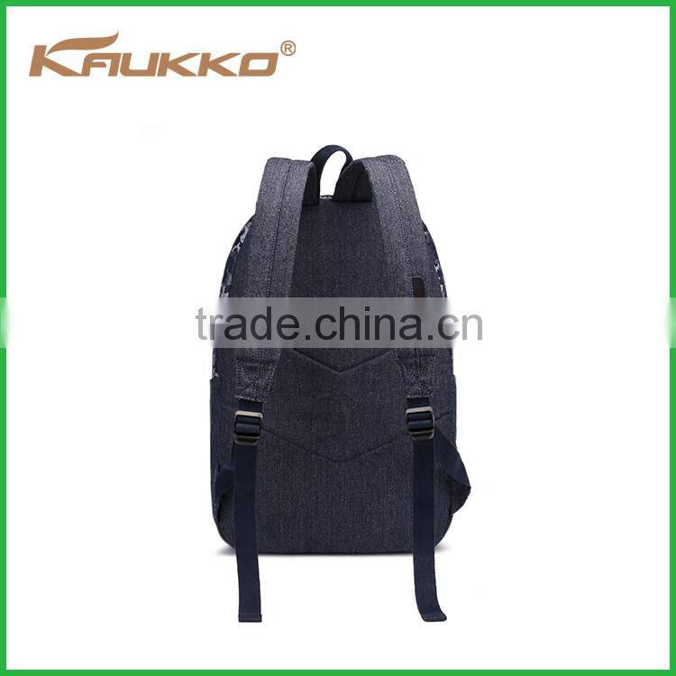 2016 High quality custom polyester camouflage blue school backpack
