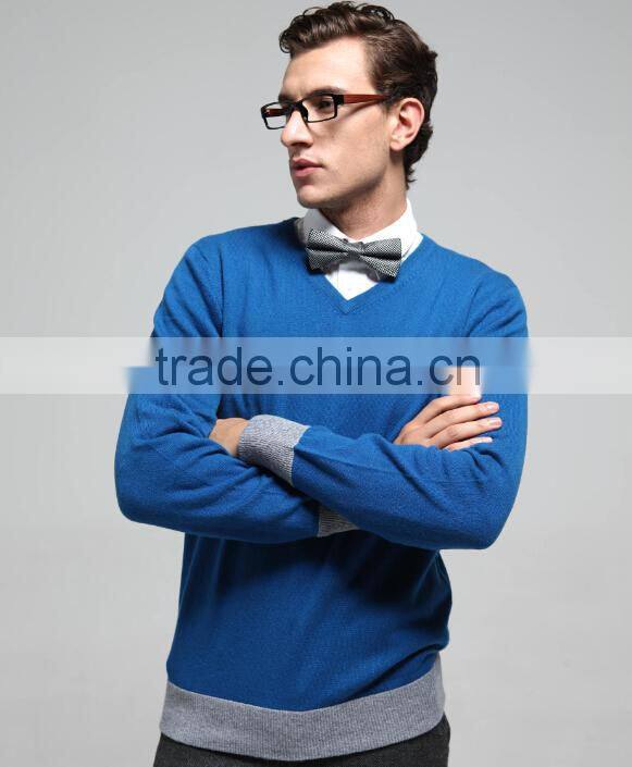 V Neck Intarsia Dragon Cashmere Pullover