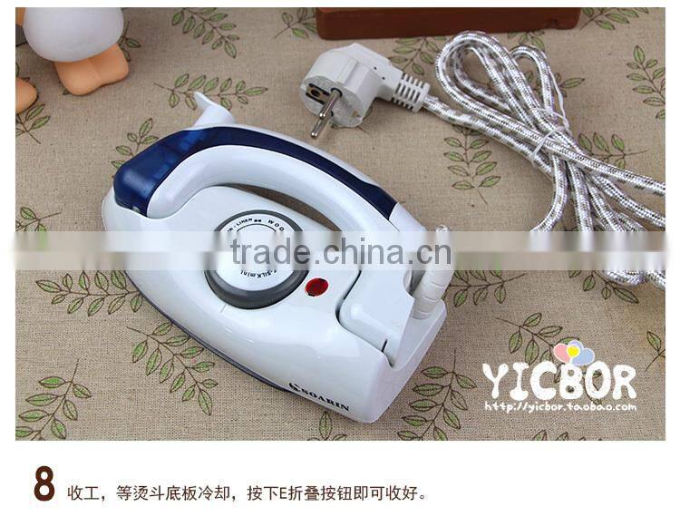 Electric mini foldable handle travel steam Iron for travel