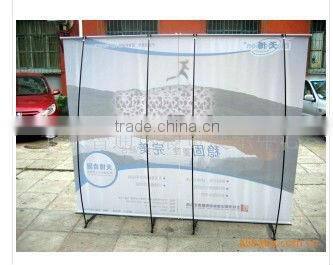 L-shaped banner display stands for wholesale