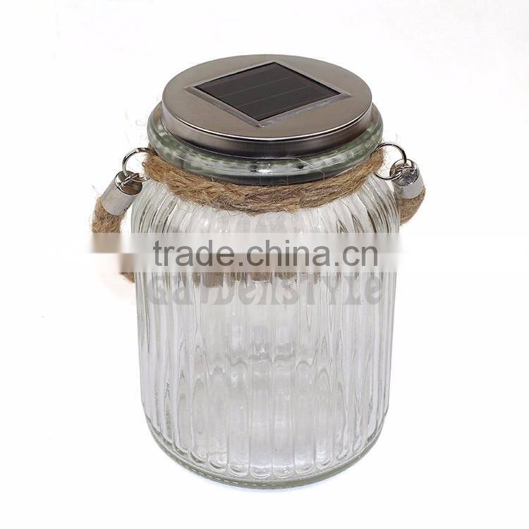 portable solar lamp, hanging lamp for glass jars, Garden Decor Solar battery lamp