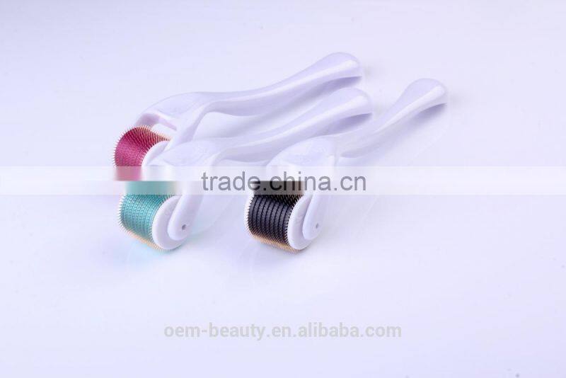 titanium derma roller disk needle derma roller skin vibrating derma roller for hair loss treatment
