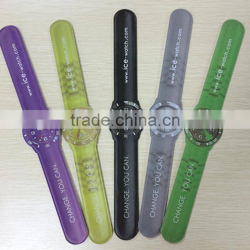 promotional reflective watch slap bracelet for sale