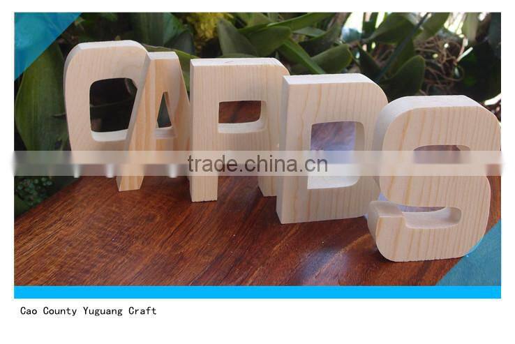 pine wooden letter "CARDS" for wedding decor