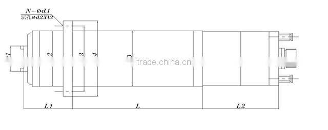 BT30, 18000RPM, 5KW, 120MM ATC machining center spindle motor