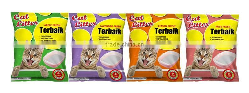 Factory Supply Strong Clumping Cat Sand Bentonite Cat Litter