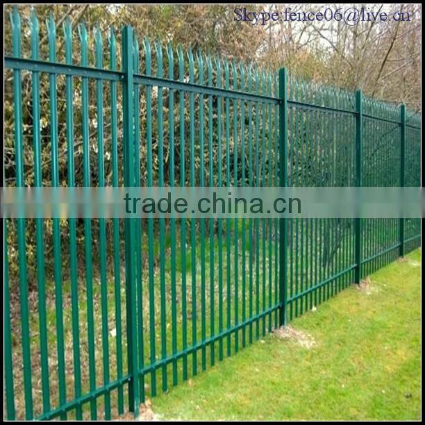 Cheap Wrought iron spear top Steel palisade Panel Security Fence from China Anping