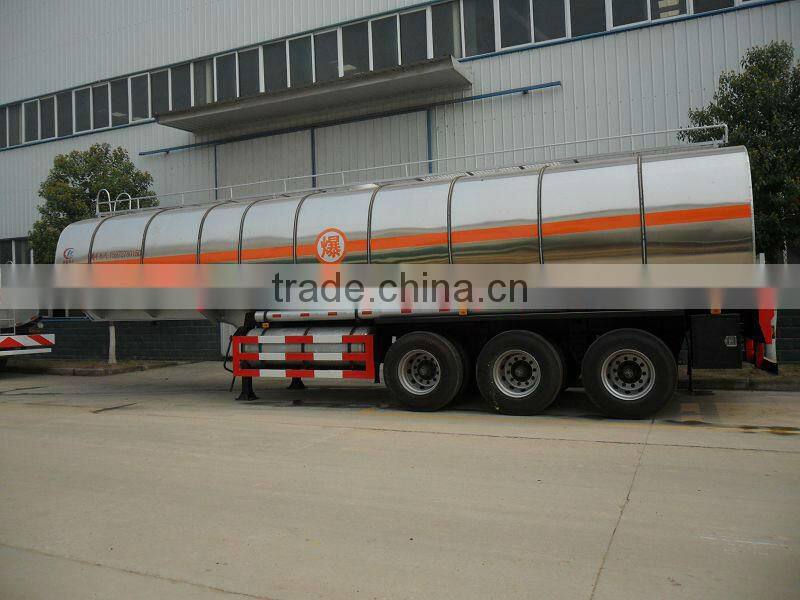 Stainless steel semi-trailer tank 100m3