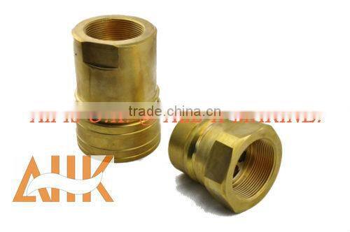custom precision knurling brass air quick connect coupler