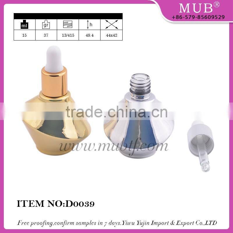 D0037 dropper bottle perfume glass bottles for cosmetic empty bottle