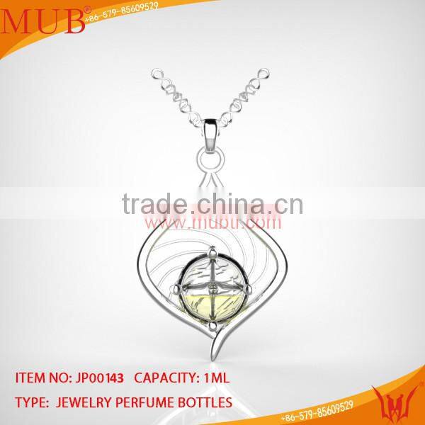2014 Newest Design Beautiful Cross Shape Perfume Jewelry Necklace Pendant