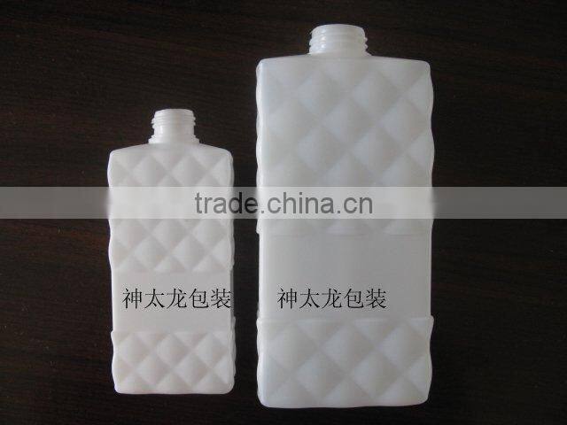 300ml and 500ml square HDPE Plastic shampoo bottle