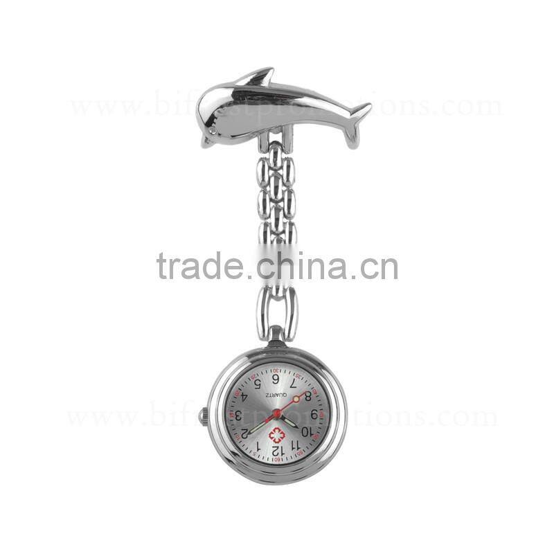 Dolphin Shaped Promotions Medical Gift Brooch Nurse Watch