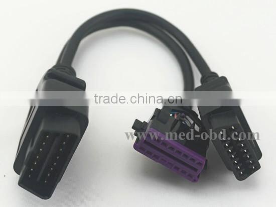 Assembled 16pin J1962 Male to 2 16pin J1962 Female