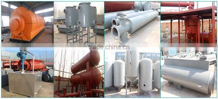 Turnkey collect used tires medical waste to oil gas machine