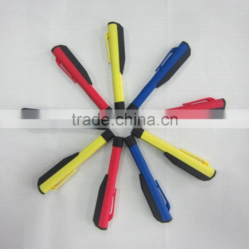 Colorful 6 LED Torch Rubber Print Light Pen