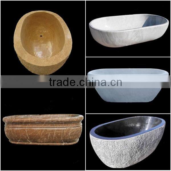 Hand Carved Stone Bathtub With Legs