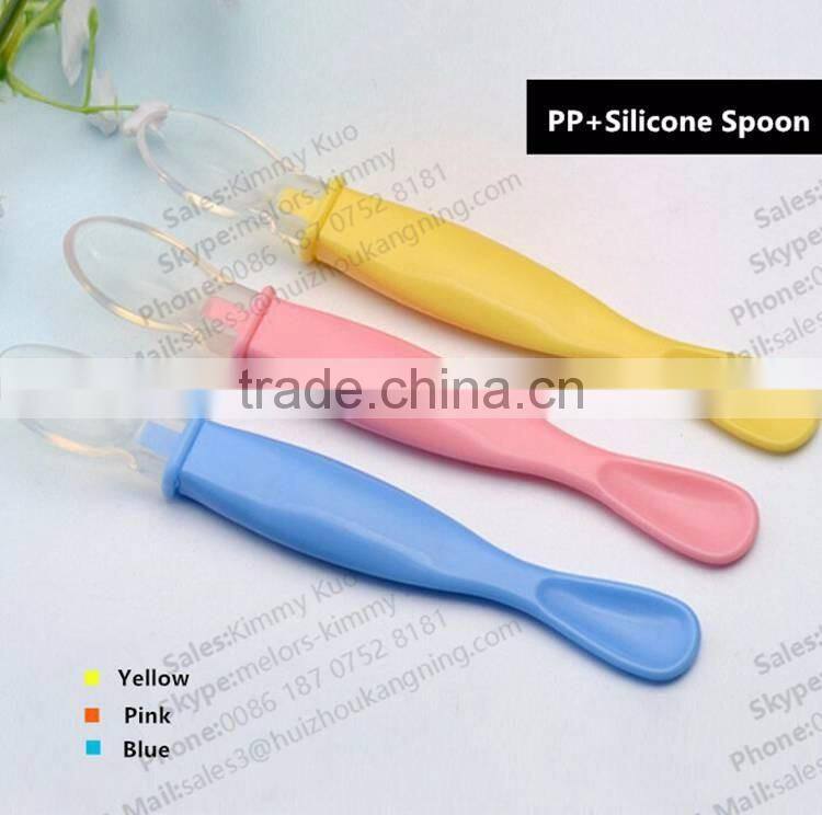 China Wholesale babies feeder FDA Plastic baby spoon Eco-friendly spoon