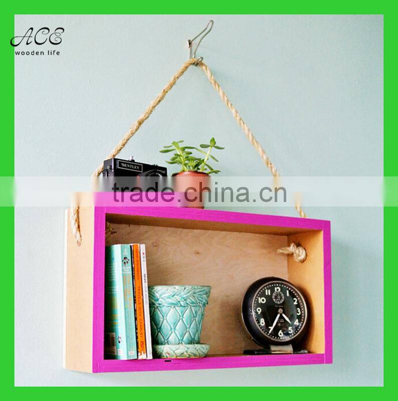 Wooden hanging shelf