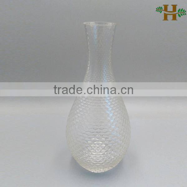 hand blown bright colored glass vases with high quality