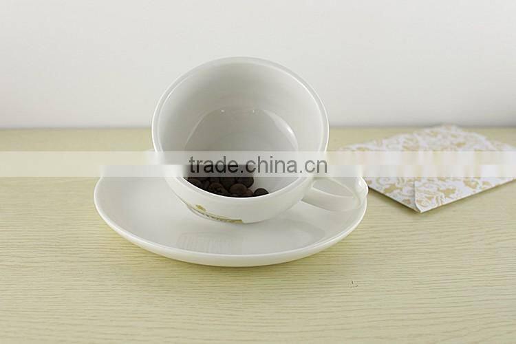 2017 trending products custom logo white porcelain coffee sets
